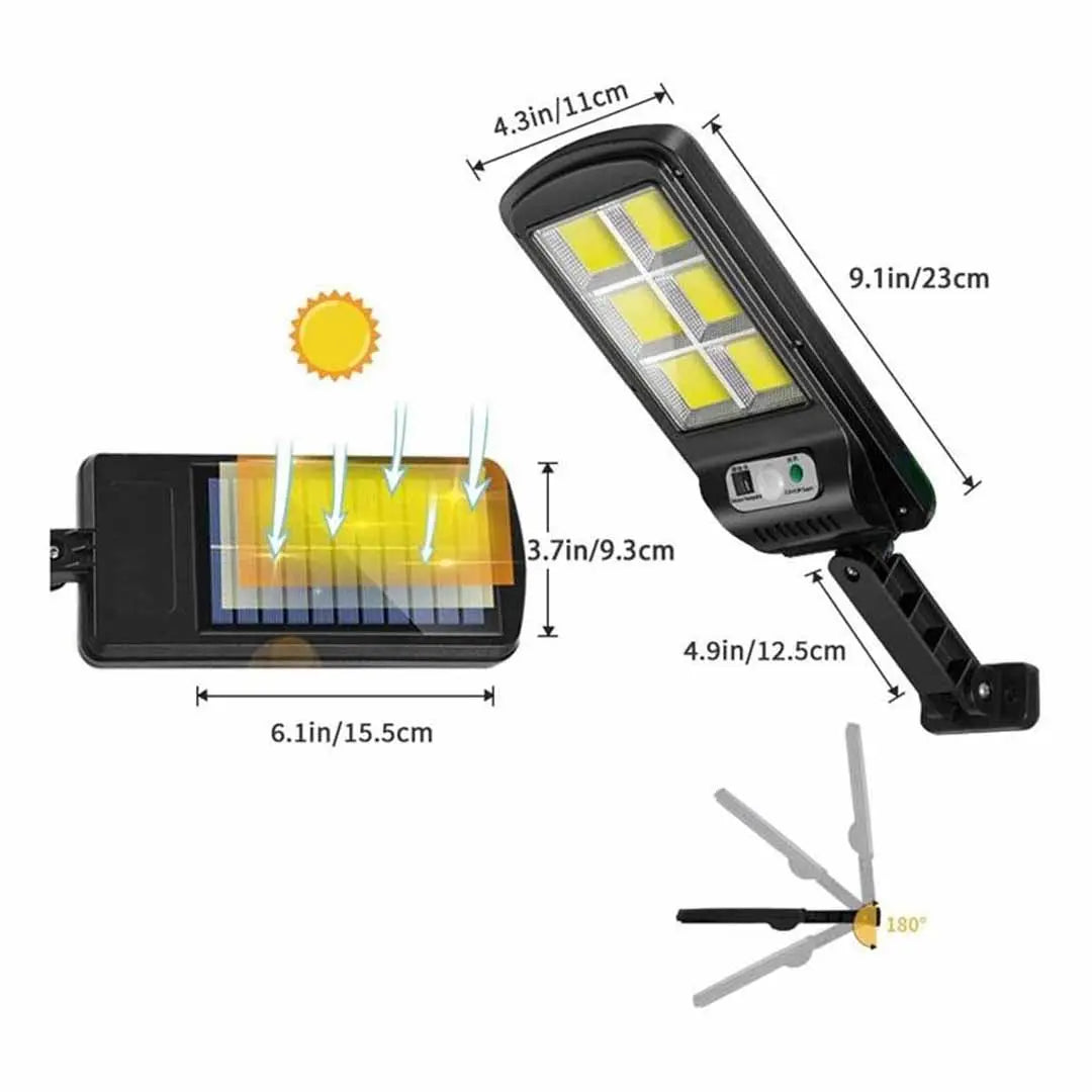 Pachet 4x Lampa Solara Jortan 8 Celule IP67 Senzor de Miscare Glorio