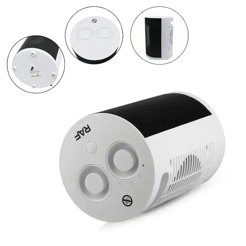 Aerotermă RAF R.1187 1800W, Încălzitor electric confortabil, mini ventilator, culoare albă, încălzitor premium pentru cameră Glorio