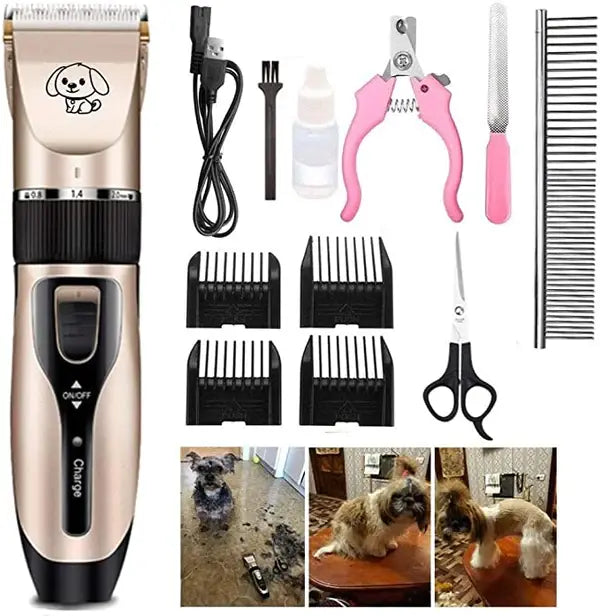 Set Pentru Ingrijirea Animalelor, Masina Profesionala De Tuns, Cu 4 Accesorii De Reglaj Si Cleste Pentru Unghii Glorio
