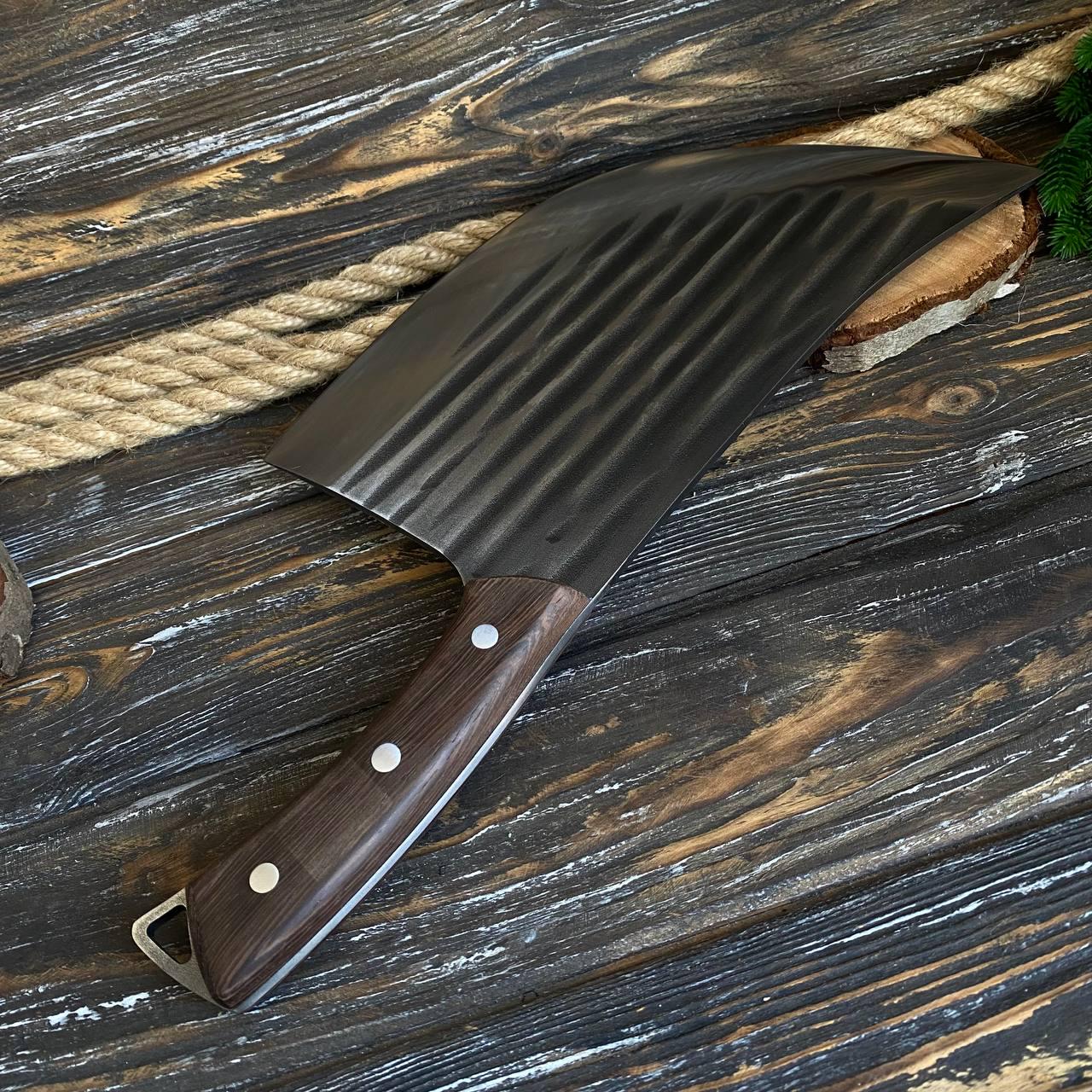 Satâr Bucătărie pentru Carne și Oase, 34 cm, Construcție FullTang, Dragon, Grosime 4mm Glorio