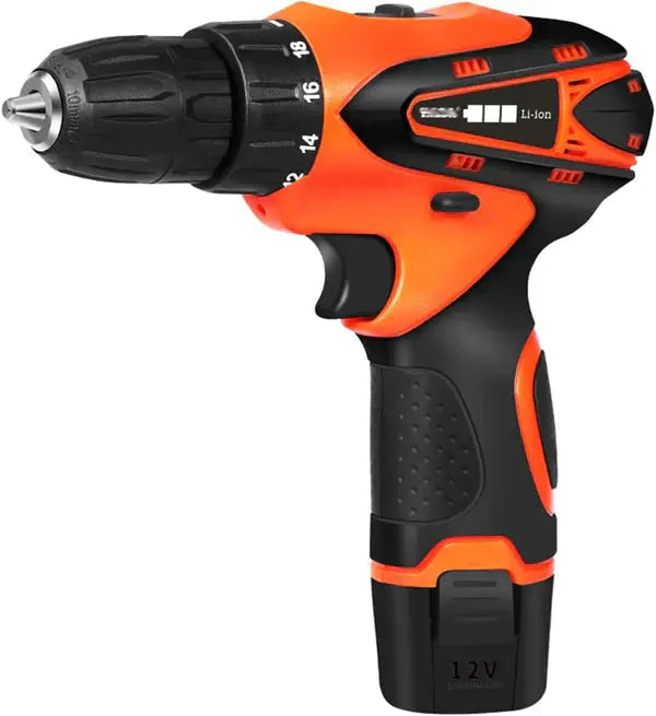 Bormasina Electrica cu 2 Acumulatori, 12V, 25 De Accesorii + Geanta De Transport CADOU Doimeseriasi.ro