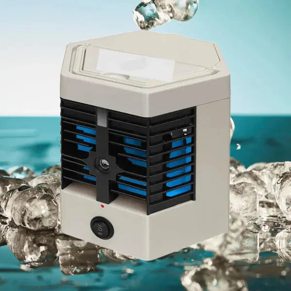 Mini Aer-Conditionat Portabil, 2 Moduri De Functionare, Putere 10W, Incarcare USB Doimeseriasi.ro
