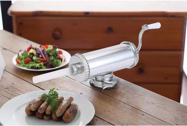 Aparat De Umplut Carnati, Orizontal, 3 Palnii Dimensiuni Diferite, Aluminiu Rezistent, 1.5 Kg Capacitate Doimeseriasi.ro
