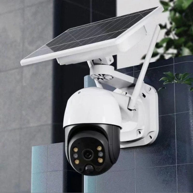 Outdoor Surveillance Camera - SIM Card - (4G) or WIFI - 1080HD Video, Solar Charging, Night Vision
