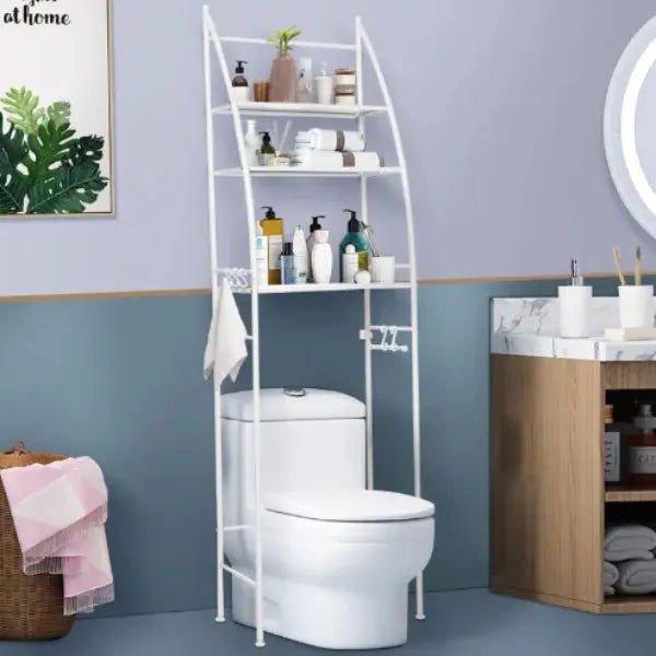 Raft depozitare peste masina de spalat/ WC  3 polite, etajera baie Glorio