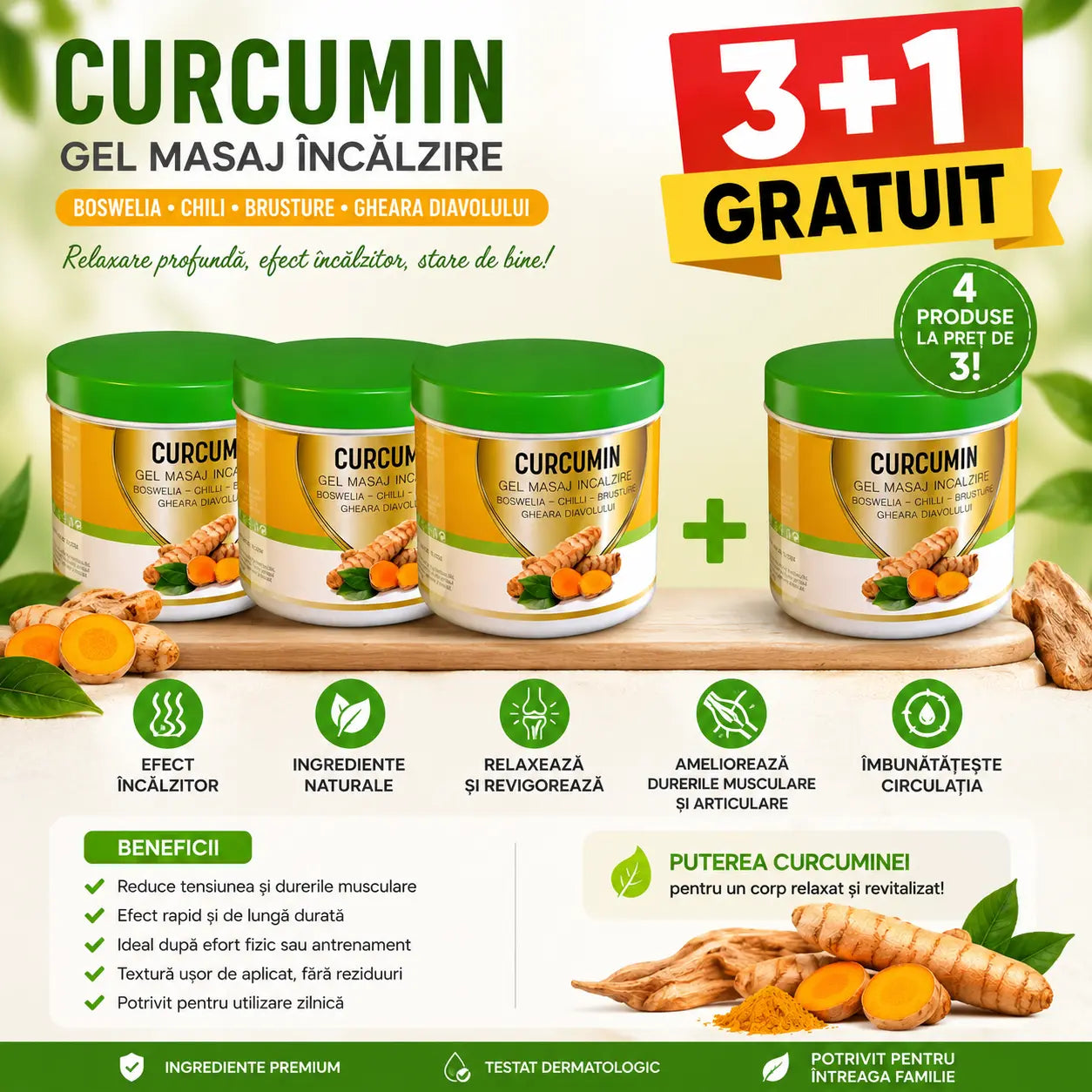 CURCUMIN! SĂTUL DE DURERI CARE ÎȚI DICTEAZĂ VIAȚA? SPUNE STOP ACUM! Glorio