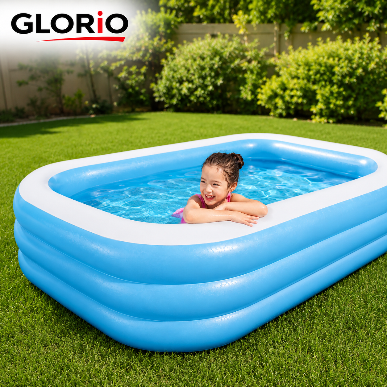 Piscină Gonflabilă GLORIO 200x150x50 cm – Distracție de Vară pentru Copii + CADOU BOXA CU BLUETHOOT Glorio