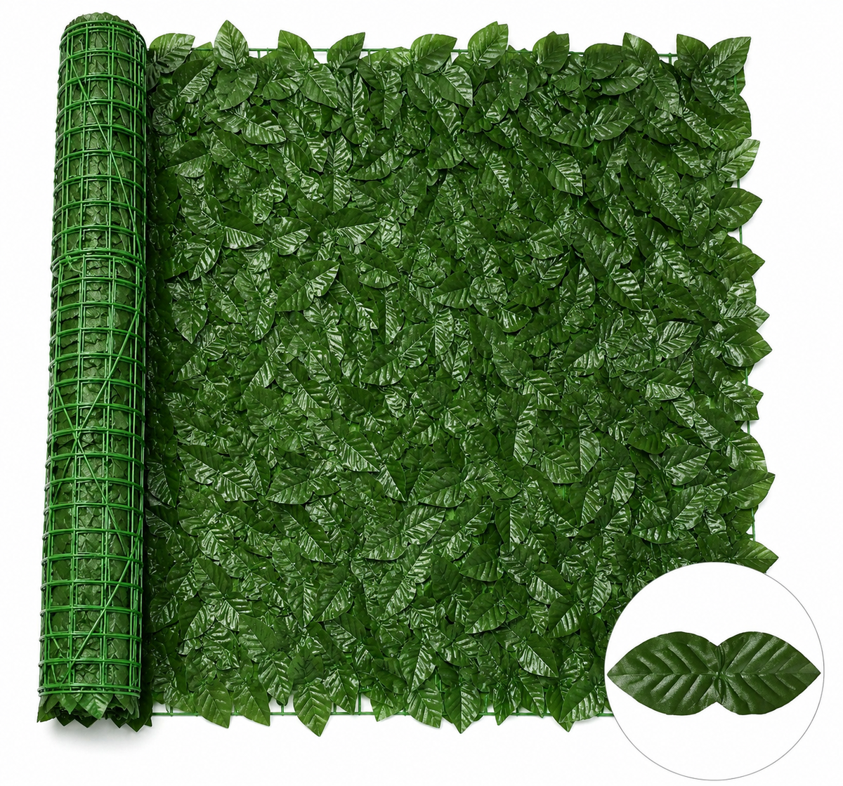 Panou Gard Artificial cu Frunze – 1×3 m Frunze DESE  | Decor Natural și Intimitate Glorio