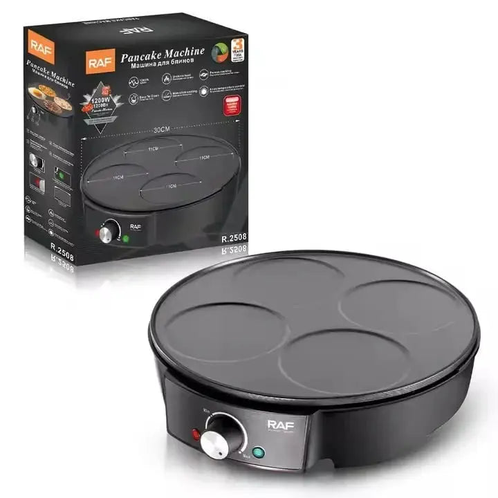 Aparat Electric pentru Clătite Americane Mic Dejun RAF R2508, 1200W Glorio
