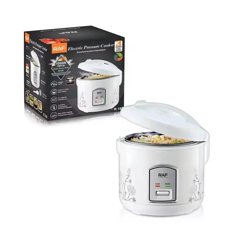 Oala electrica pentru gatit cu aburi rice cooker, RAF R180, 1000 W, 5 L, gatit/incalzit, 23x29 cm Glorio