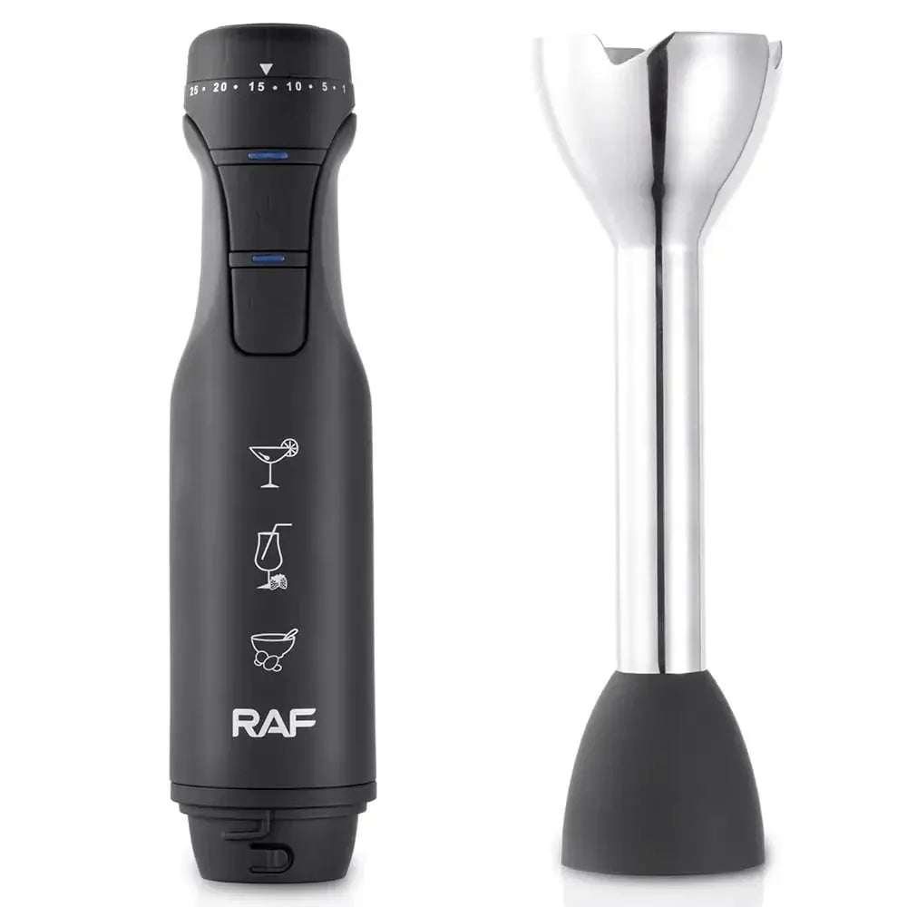 Blender Vertical de Mână, RAF R780, 1500W, 12000 RPM, 4 Lame din Oțel Inoxidabil, 42x6 cm Glorio