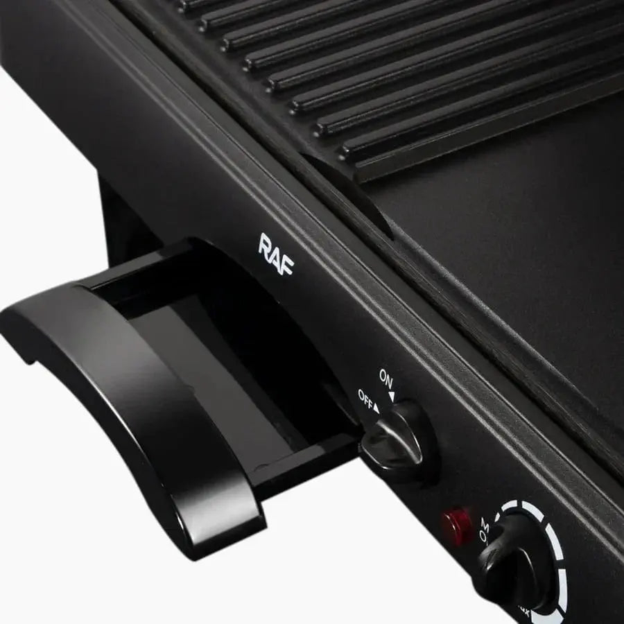 Grill Electric 2 în 1, RAF R2695, 1600W, Grill și Dublu Grill, Material Antiaderent, 49x22x36 cm Glorio