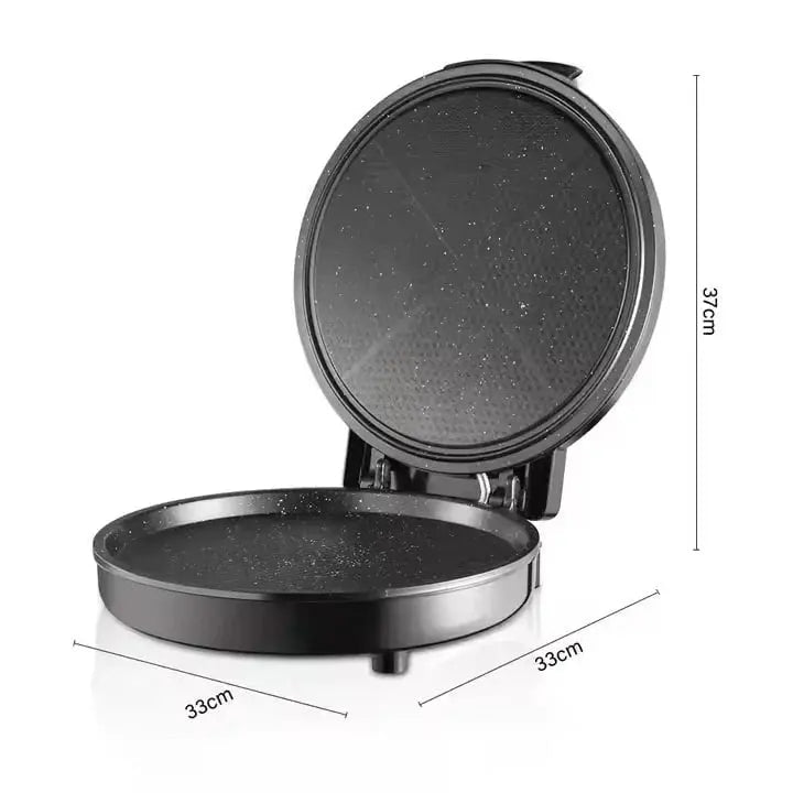 Aparat pentru preparat pizza, RAF R5412, 1100W, termostat reglabil, diametru 30 cm Glorio