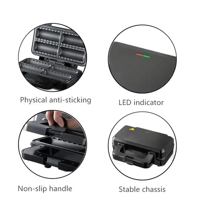 Aparat Electric pentru 4 Rulouri cu Cârnați sau Plăcinte Umplute, RAF R529, 800W Glorio