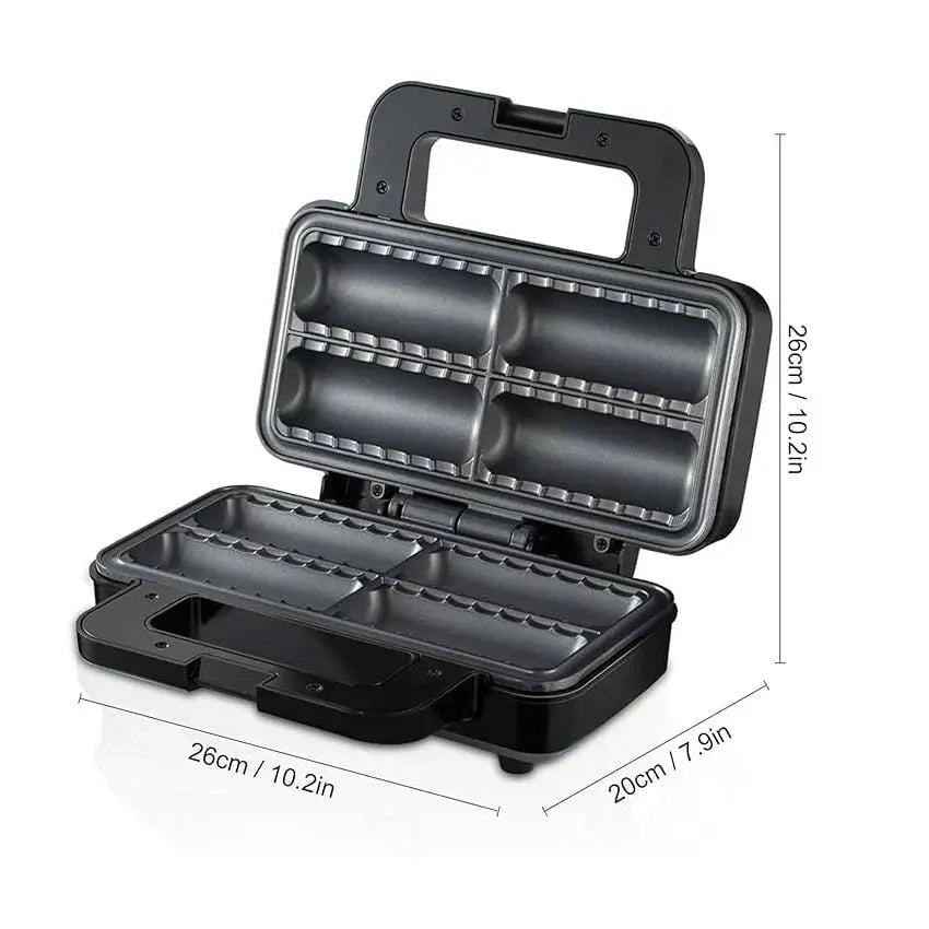 Aparat Electric pentru 4 Rulouri cu Cârnați sau Plăcinte Umplute, RAF R529, 800W Glorio