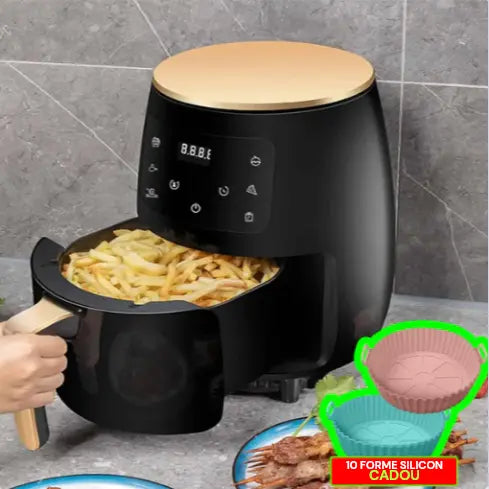 Airfrier Putere 2400 W 8 sau 10 LITRI Friteuza Profesionala Cu Aer Cald, Functie de Coacere, Doimeseriasi.ro