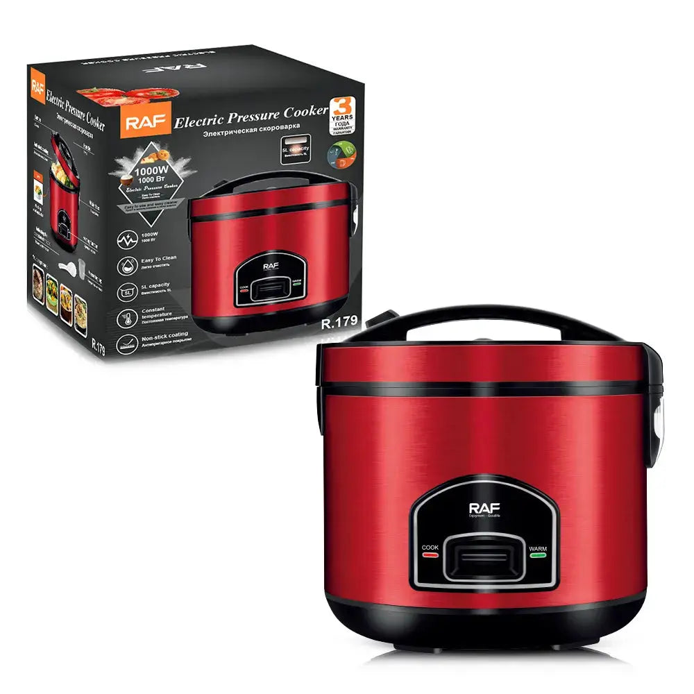 Oala electrica pentru gatit cu aburi, rice cooker, RAF R179, 1000 W, capacitate 5 L, 26x27 cm Glorio