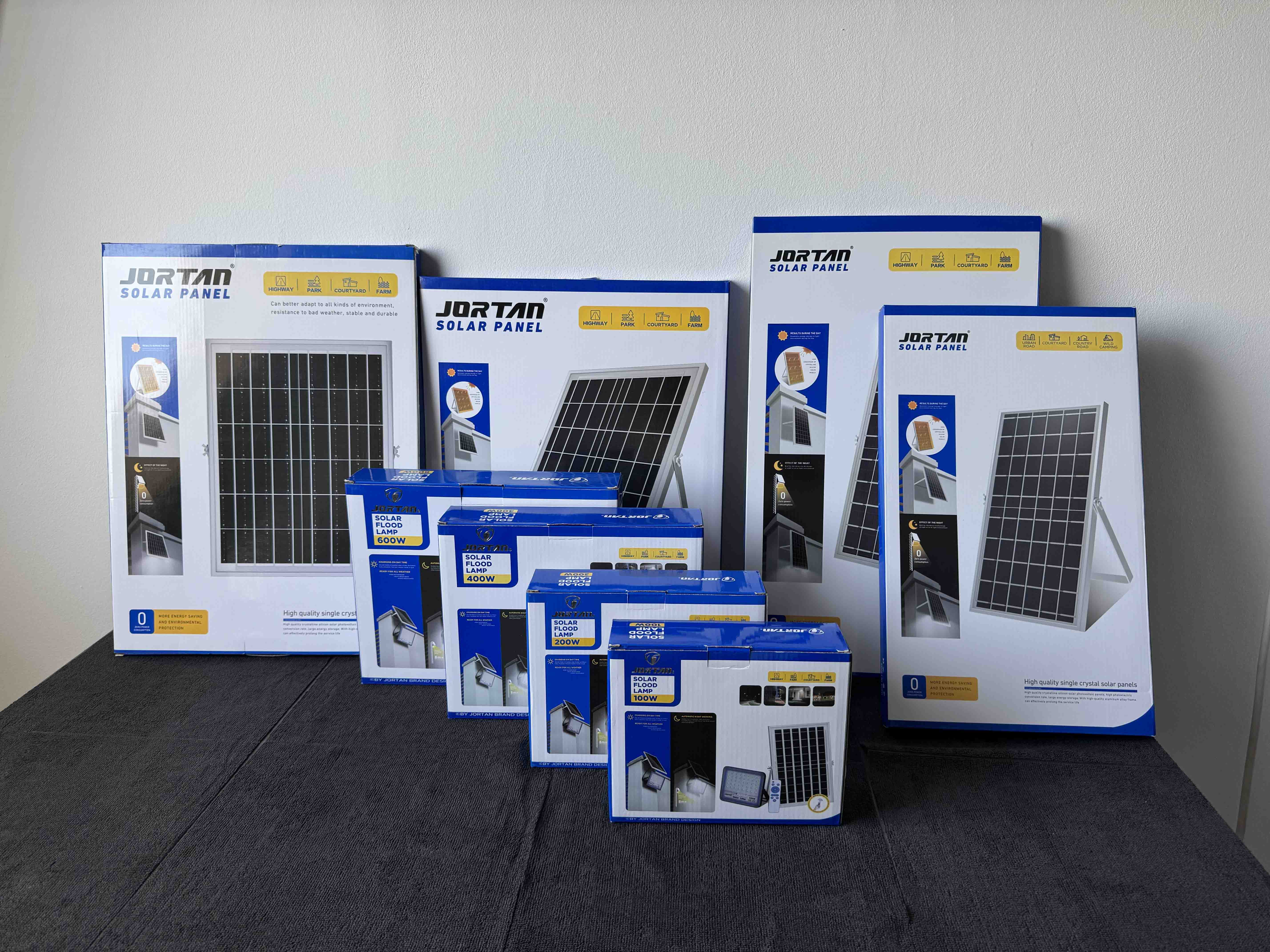 Proiector cu Panou Solar Jortan Blue 100W Glorio