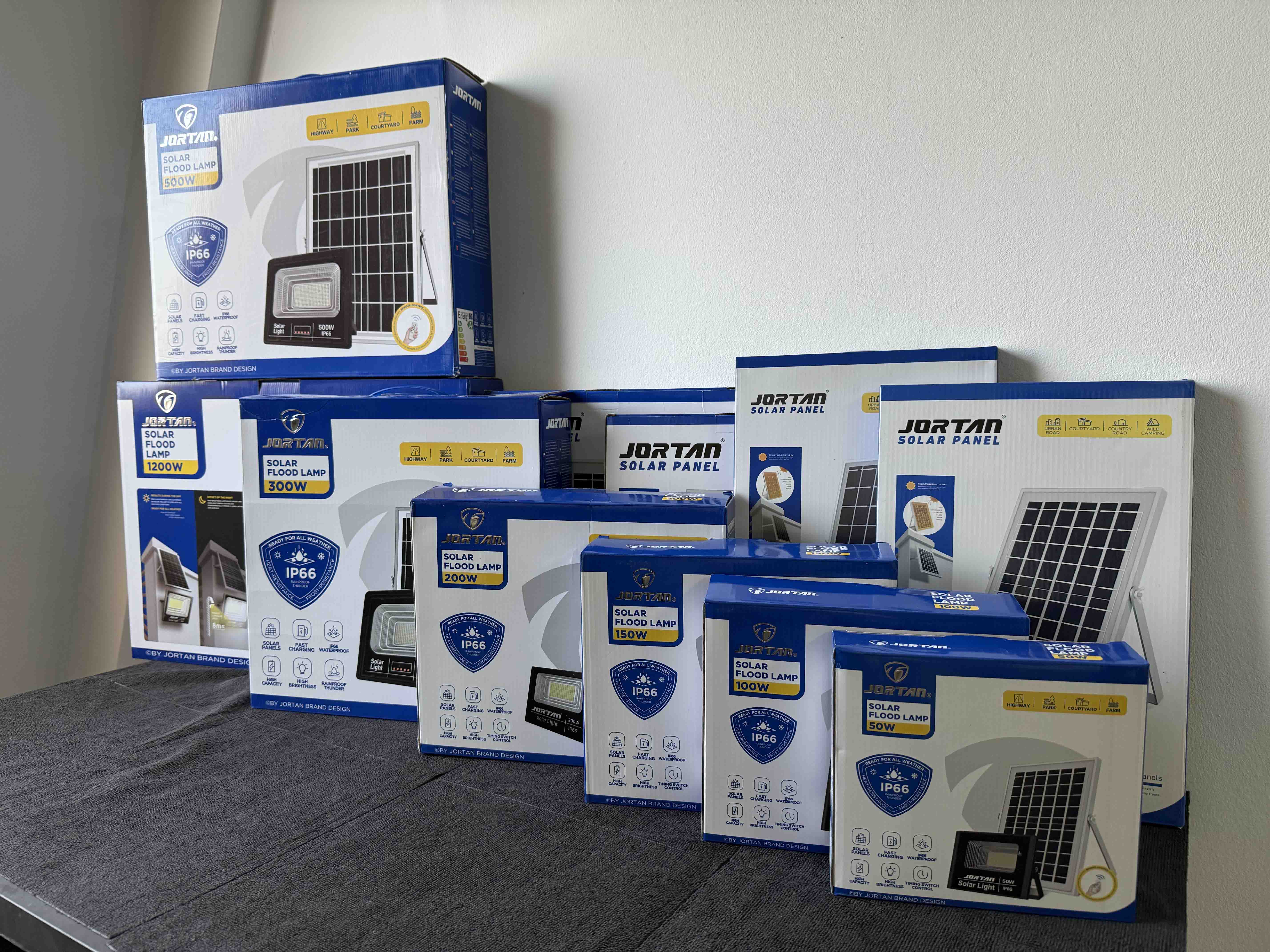 Proiector cu Panou Solar Jortan Clasic 1200W Glorio