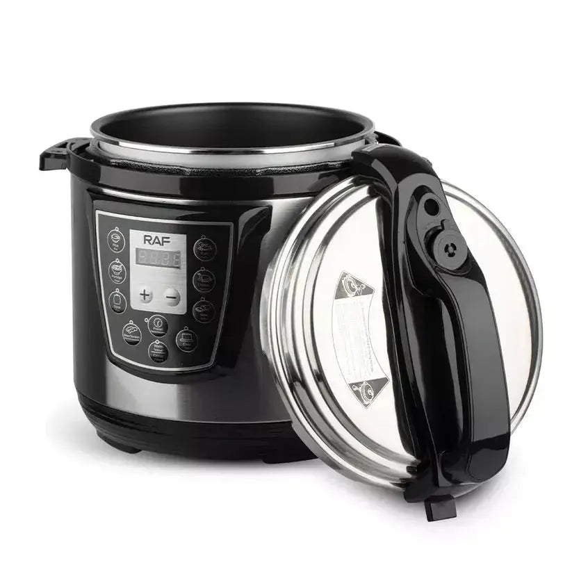 Oală Electrică Sub Presiune RAF R.177, 6L, 1000W, multifuncțională și multiprogramabilă, Oțel Inoxidabil Glorio
