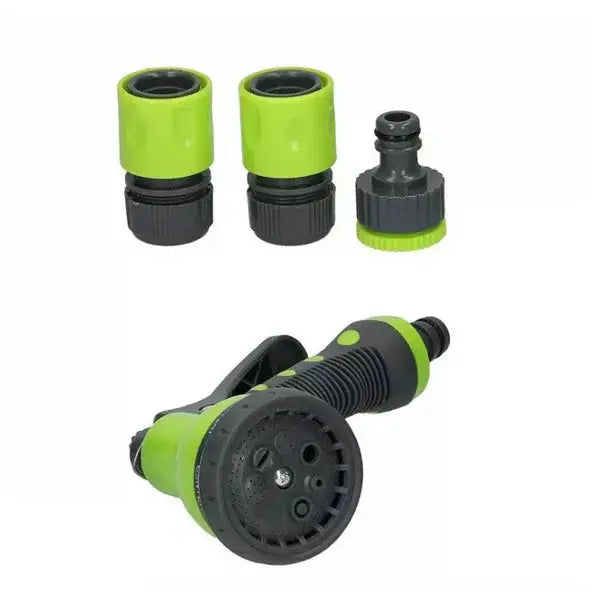 Furtun Profesional De Gradina, 15 m Lungime, Cu Pistol De Stropit, Rezistent La Intemperii si Raze UV, Flexibil Doimeseriasi.ro
