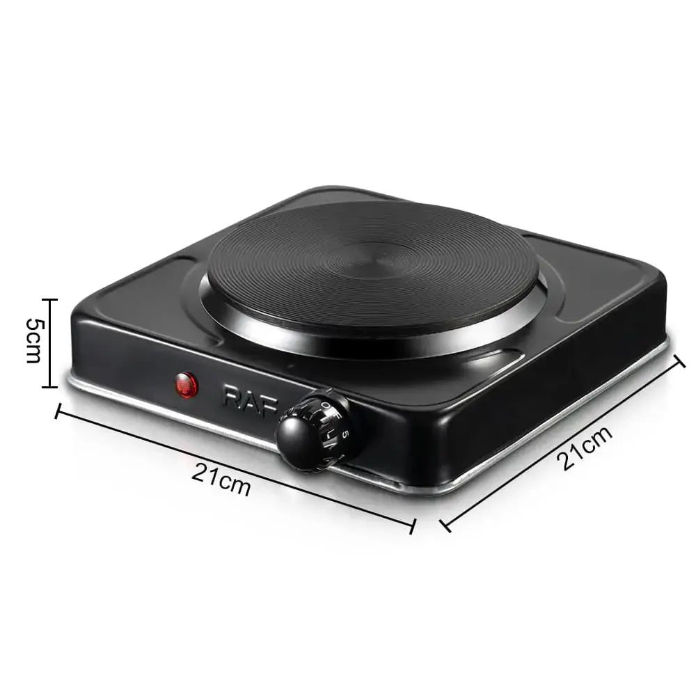Plită Electrică Ceramică RAF R.8010AB, 1000W, controltemperatură și protecție la supraîncălzire Glorio