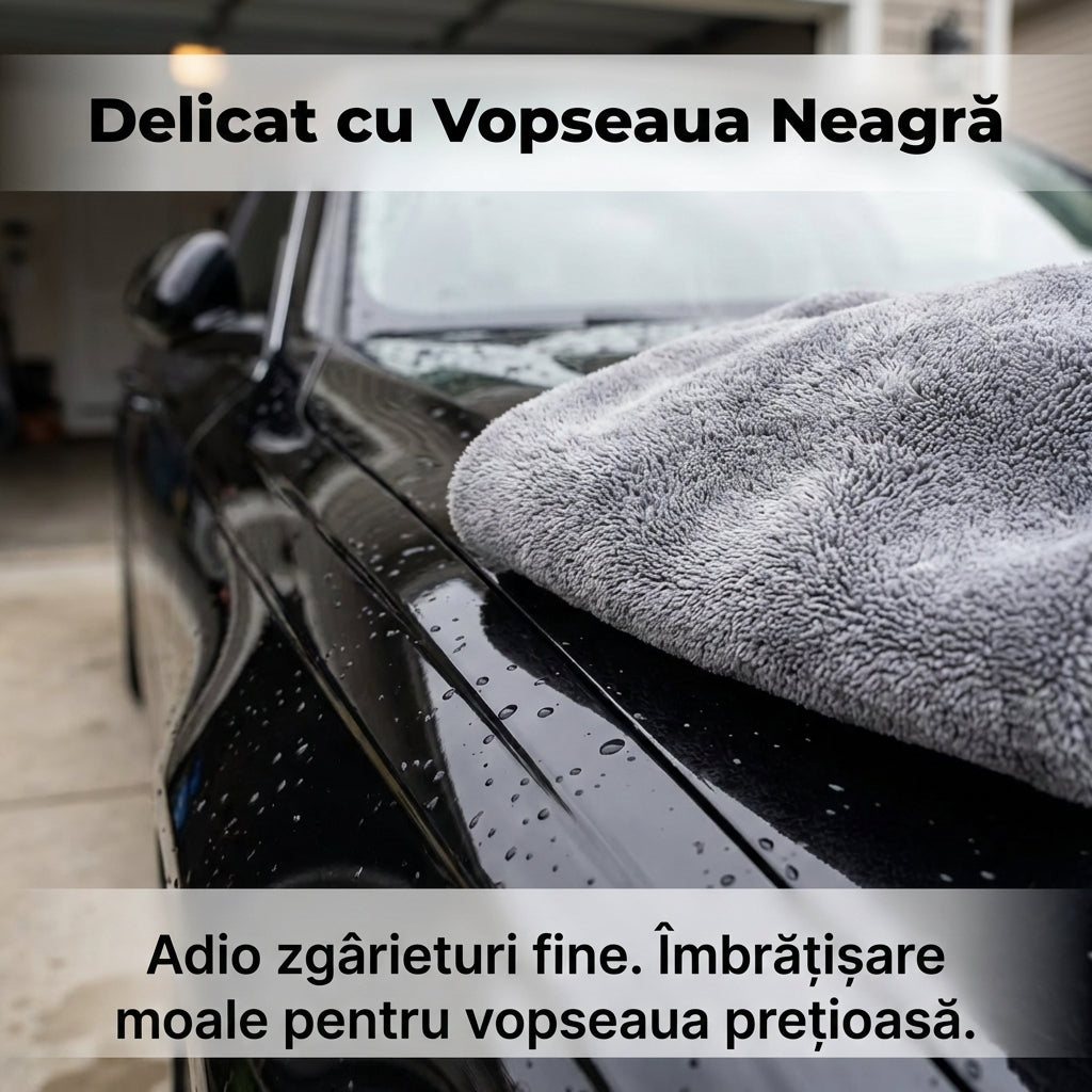 XXL Prosop Auto Profesional din Microfibră pentru Uscare, 50x80 cm, Absorbție Extremă, Delicat cu Vopseaua Glorio