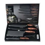 Set 6 Cuțite Profesionale din Oțel Inoxidabil, pentru Bucătărie, Design Ergonomic