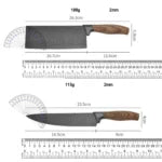 Set 6 Cuțite Profesionale din Oțel Inoxidabil, pentru Bucătărie, Design Ergonomic