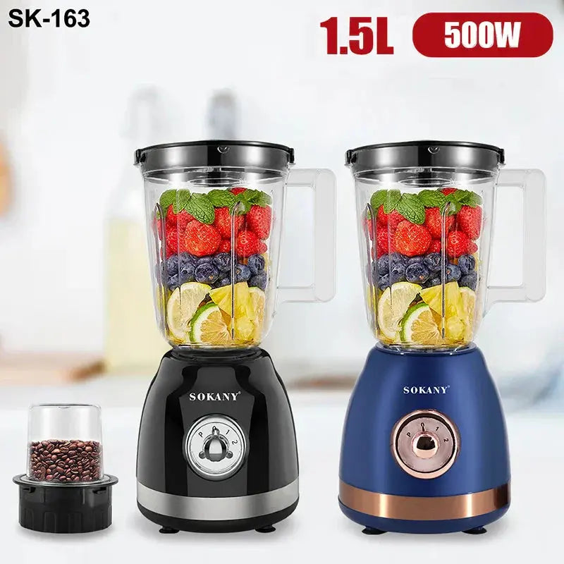 Blender Electric Puternic RAF 2826, Capacitate 1500ml, 1000W, cu 6 Lame Glorio