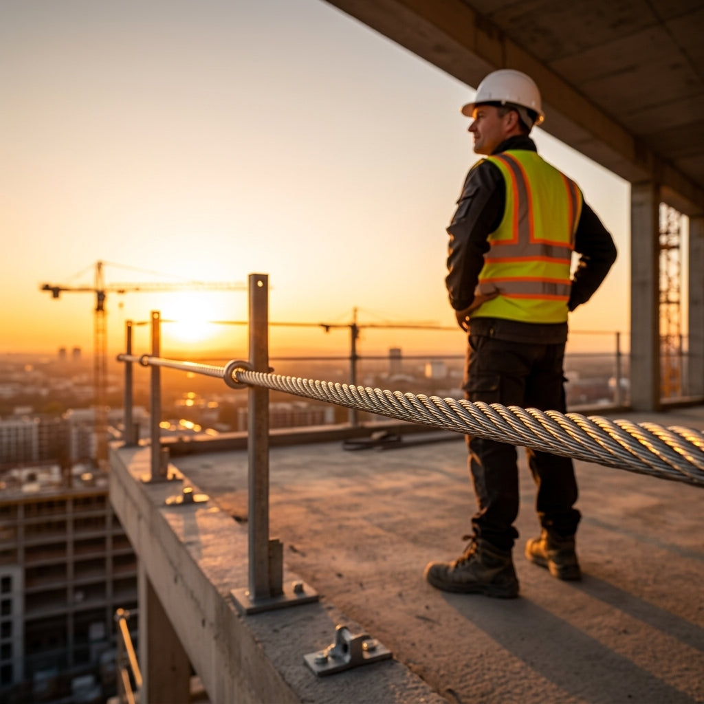 Rolă Cablu Oțel Zincat 5mm, Lungime 100m, Structură 6x6 cu Inimă Textilă, Ancorare Pompe și Uz General, Argintiu Glorio