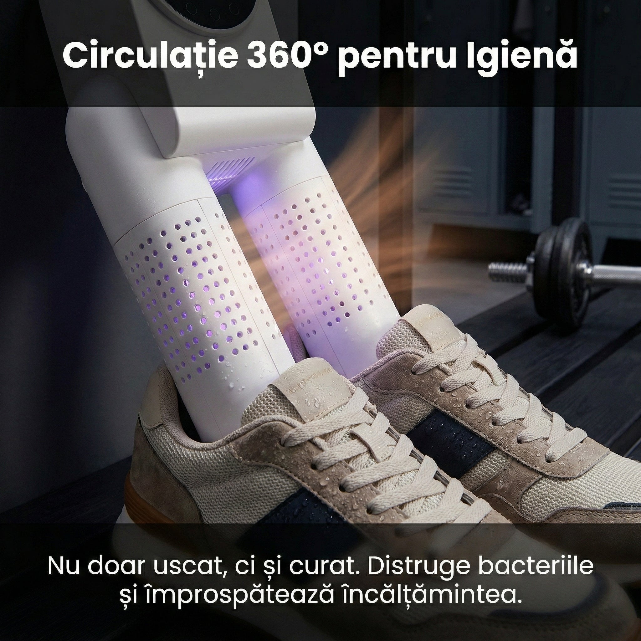 Uscător Electric DryBoost pentru Încălțăminte 150W cu Sterilizare UV Glorio