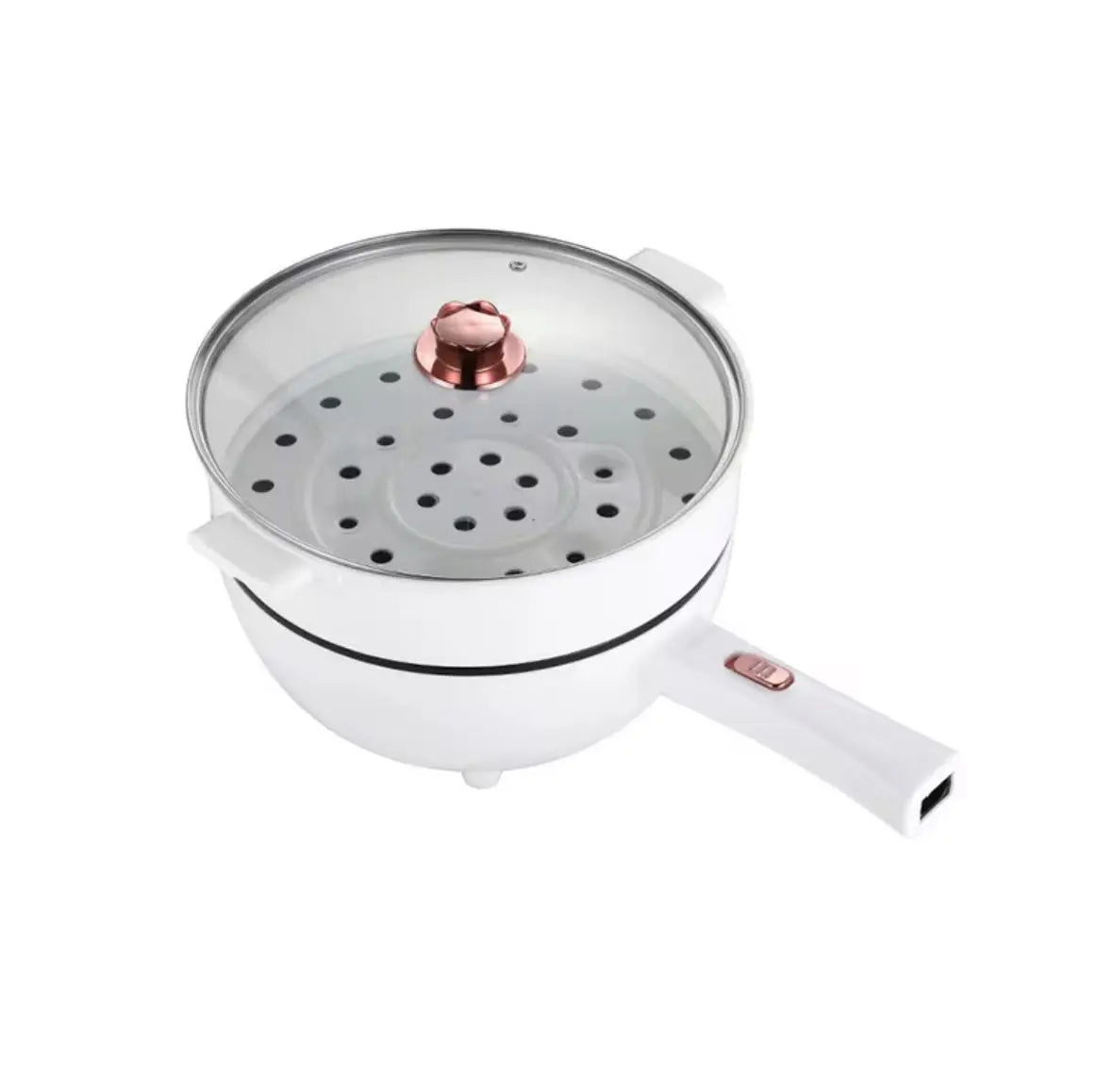 Tigaie Electrica Multifunctionala FRYING POT, Putere 1000W, Diametru 26 cm, Capacitate 3L Neamtul.ro