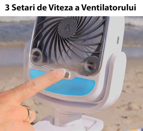 Mini Racitor Portabil Cu Apa Si Gheta Arctic Cool 360° Ideal Pentru Cort, Carucior Bebe Neamtul.ro