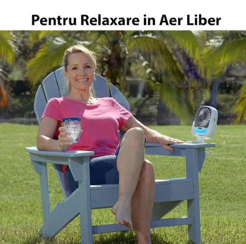 Mini Racitor Portabil Cu Apa Si Gheta Arctic Cool 360° Ideal Pentru Cort, Carucior Bebe Neamtul.ro