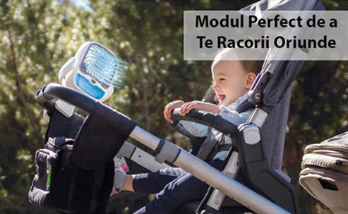 PACHET PROMO:  Piscina Gonflabila Premium 115x 82x 33 cm + Cadita Gonflabila Bebelusi 0–36 luni + Pompa Electrica+Ventilator Arctic Cool