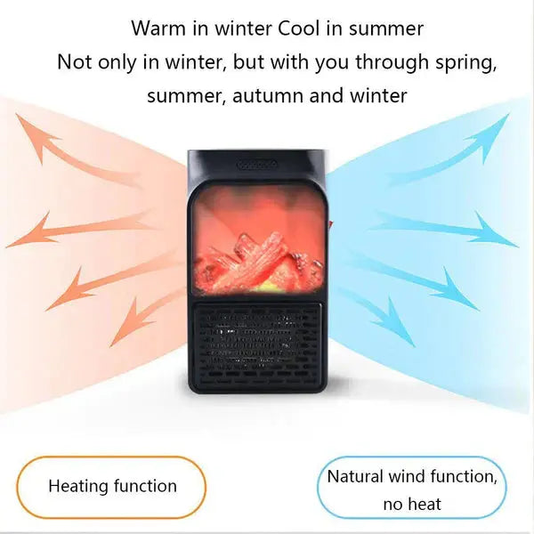 MODEL NOU: Aeroterma Model Semineu, Cu Afisaj Temperatura, Trepte De Caldura, Control Prin Telecomanda, Putere Mare, 900W Doimeseriasi.ro