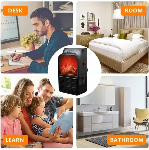 MODEL NOU: Aeroterma Model Semineu, Cu Afisaj Temperatura, Trepte De Caldura, Control Prin Telecomanda, Putere Mare, 900W Doimeseriasi.ro