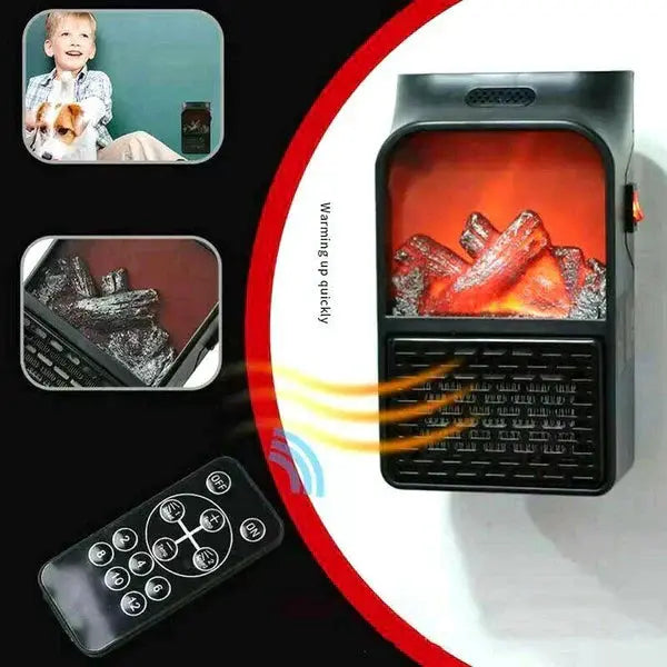 MODEL NOU: Aeroterma Model Semineu, Cu Afisaj Temperatura, Trepte De Caldura, Control Prin Telecomanda, Putere Mare, 900W Doimeseriasi.ro