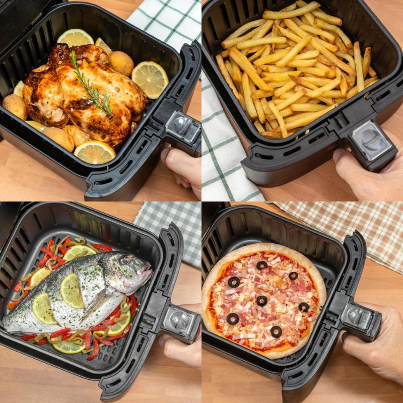 Dual AirFryer - 9L, 2200W, Oil-Free Fryer, Digital, 10 Programs, 5377B