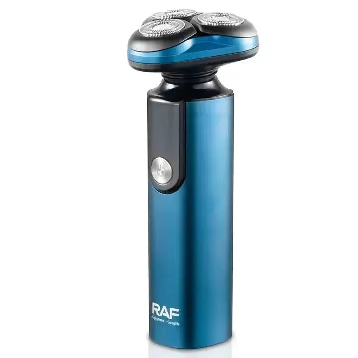 Aparat electric de ras, RAF R4017, 3W, IPX7, 360°, incarcare USB, afisaj digital, 4x14cm, albastru Glorio