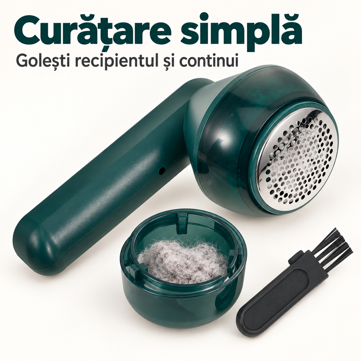 Aparat de scame cu recipient detașabil