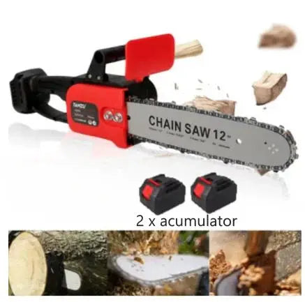 Drujba Electrica, Cu 1 x Lama 31 cm (12 INCH), 1 x Lant, 2 x Acumulator 48 V, Geanta De Transport CADOU Neamtul.ro