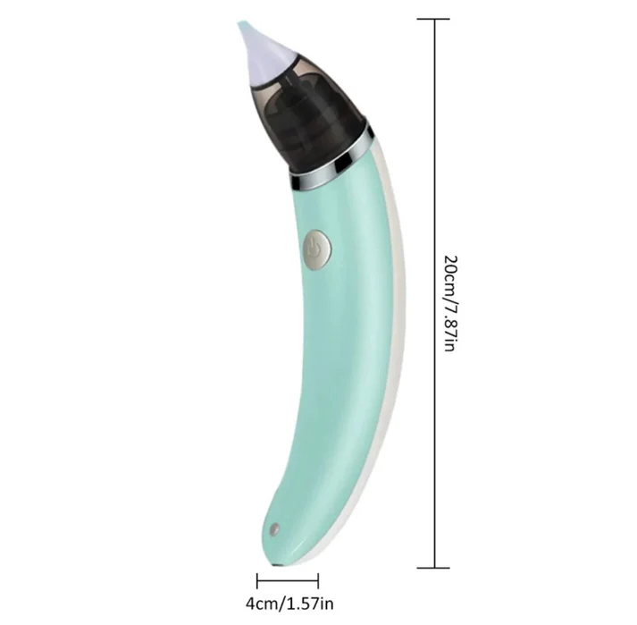 Aspirator Nazal Electric, Pentru Copii, Cu 2 Capete De Silicon, 5 Trepte De Putere Si Cablu USB, Verde Neamtul.ro