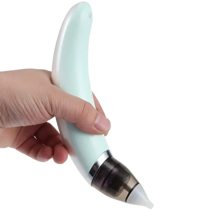 Aspirator Nazal Electric, Pentru Copii, Cu 2 Capete De Silicon, 5 Trepte De Putere Si Cablu USB, Verde Neamtul.ro