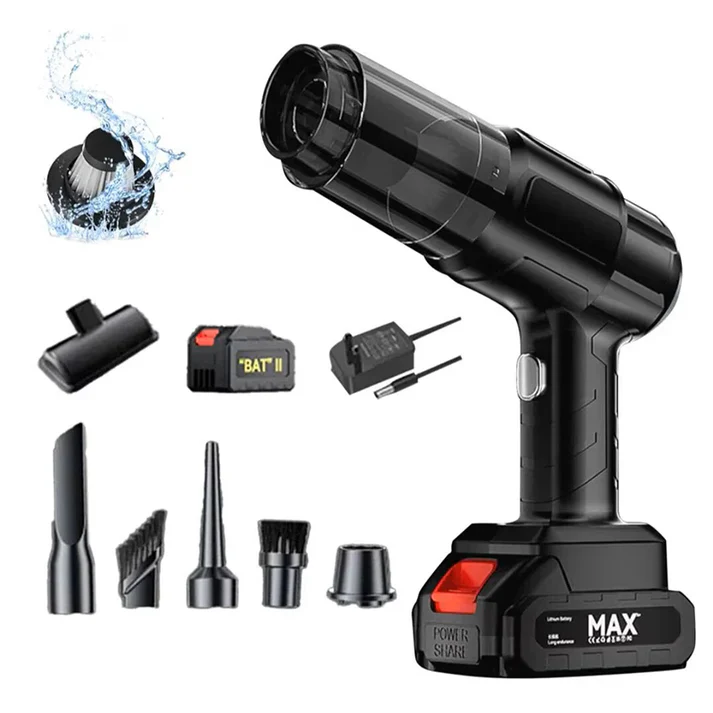 Aspirator Profesional 6 in 1 cu 2x Acumulatori 48V Pentru Casa,Masina,Birou,Eficienta Si Putere Mare De Aspirare,Flitru Hepa Neamtul.ro