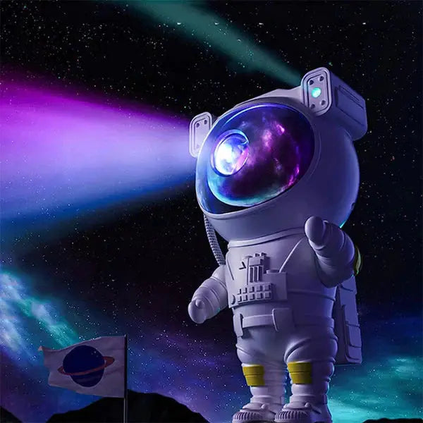 Lampa ASTRONAUT MagicTime® cu proiectia galaxiei pe tavan Doimeseriasi.ro