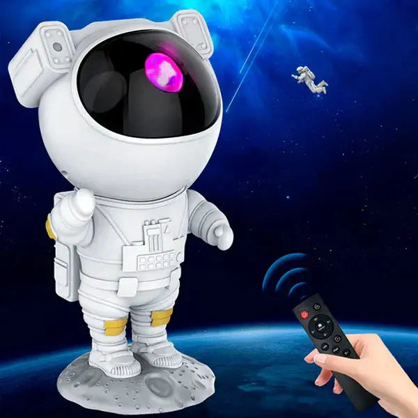 Lampa ASTRONAUT MagicTime® cu proiectia galaxiei pe tavan Doimeseriasi.ro