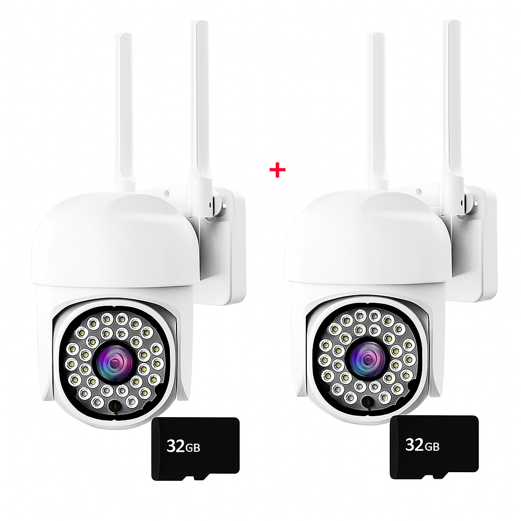 Cameră de Supraveghere de Exterior JORTAN Color  + Card 32GB Cadou Glorio