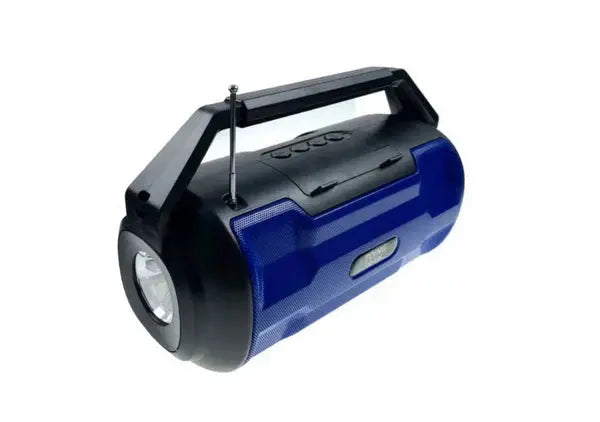 Boxa Portabila cu Radio FM, Lanterna, Incarcare Solara sau La Curent, Lumini RGB, Suport Card, Port USB Doimeseriasi.ro